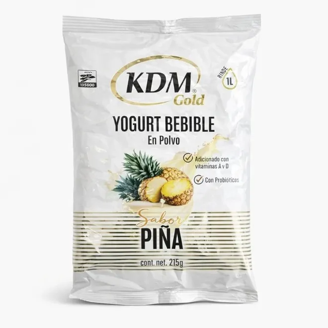 Yogurt en polvo sabor piña, 215 g, KDM Gold