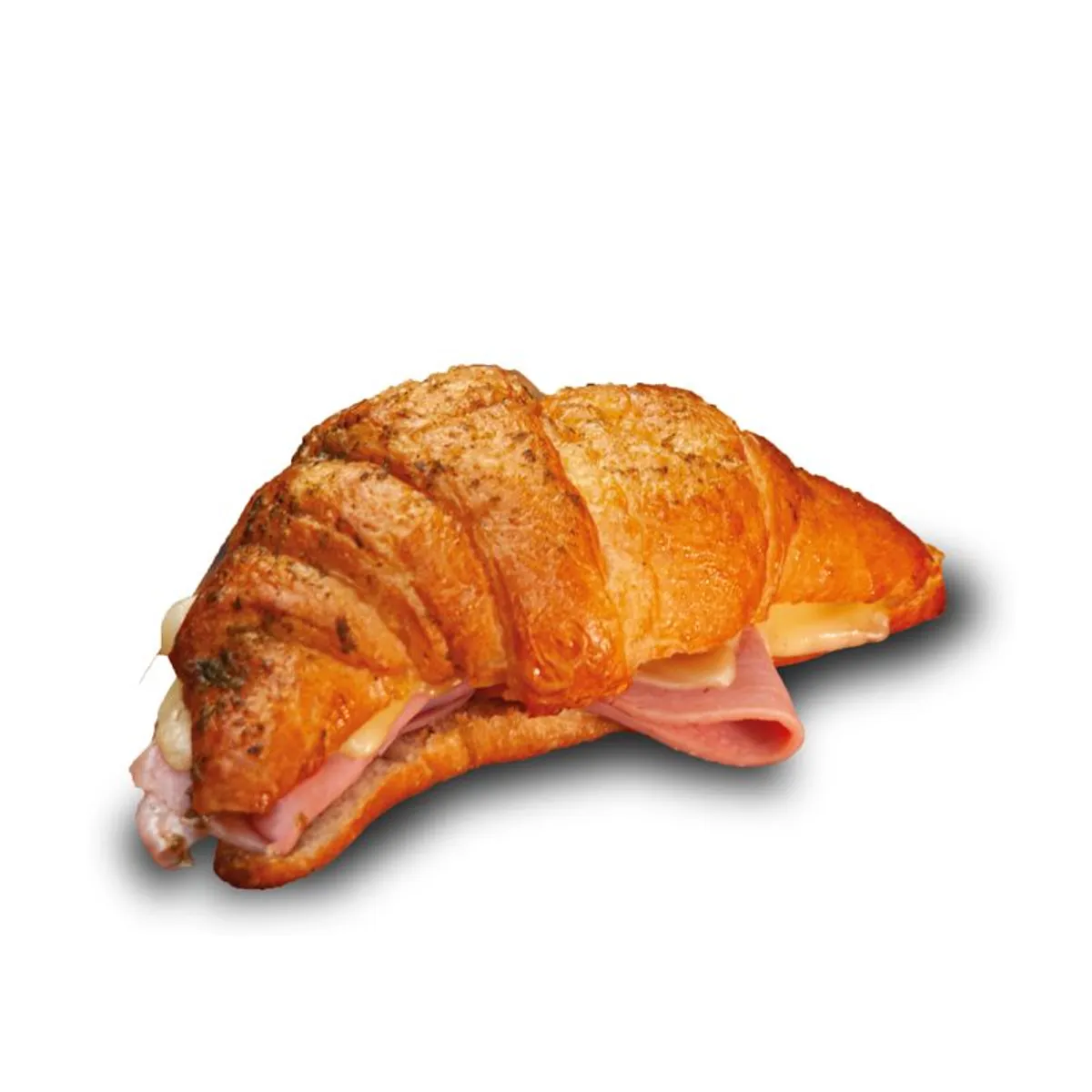 Croissant de jamón y queso 1 u + vianda frita