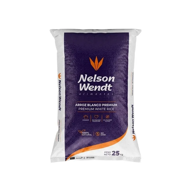 Arroz blanco Premium, 25 kg, Nelson Wendt 
