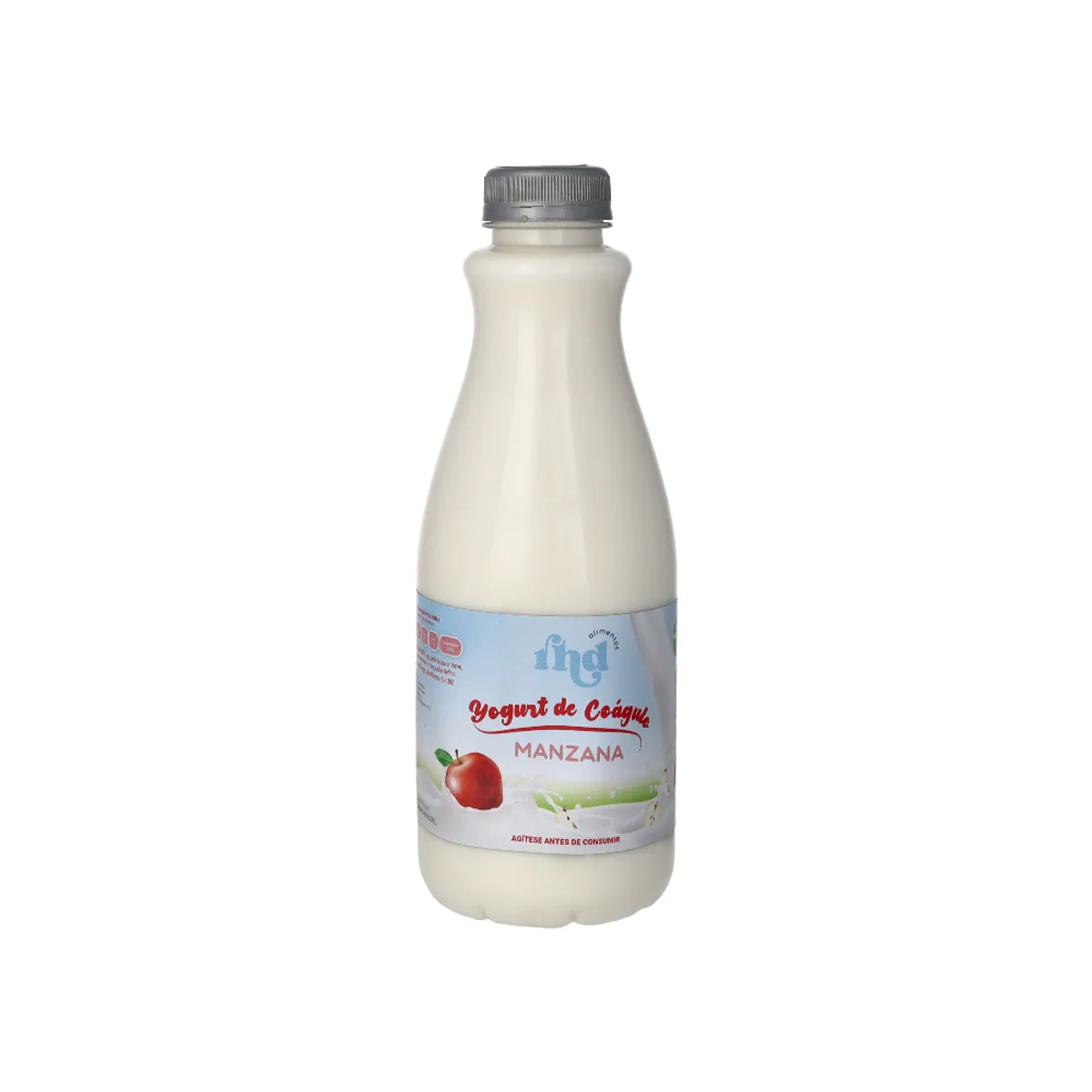 Yogurt probiótico de coágulo sabor Manzana, 1 L, RHD
