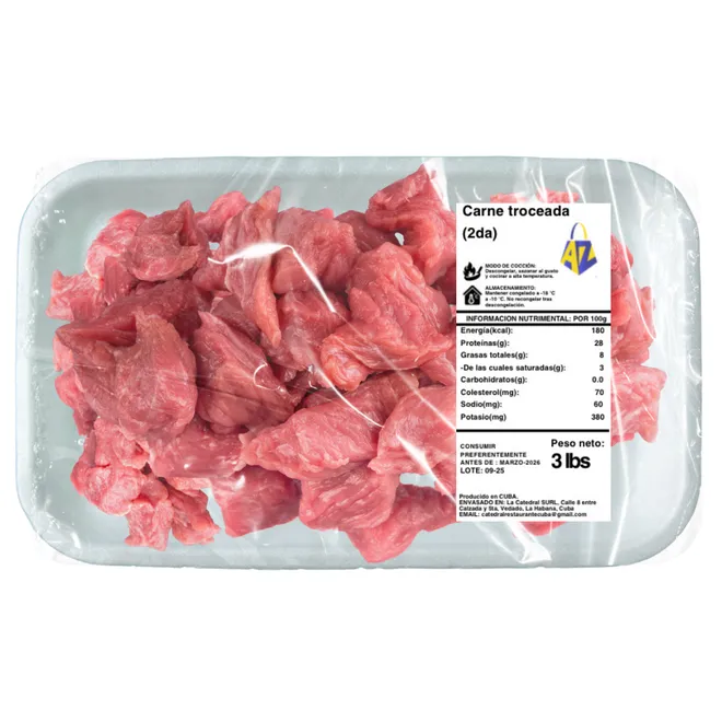 Carne troceada de res, 3 lb, AZ