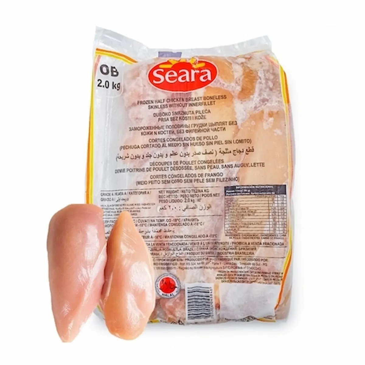 Pechuga de pollo, 2 kg, Seara