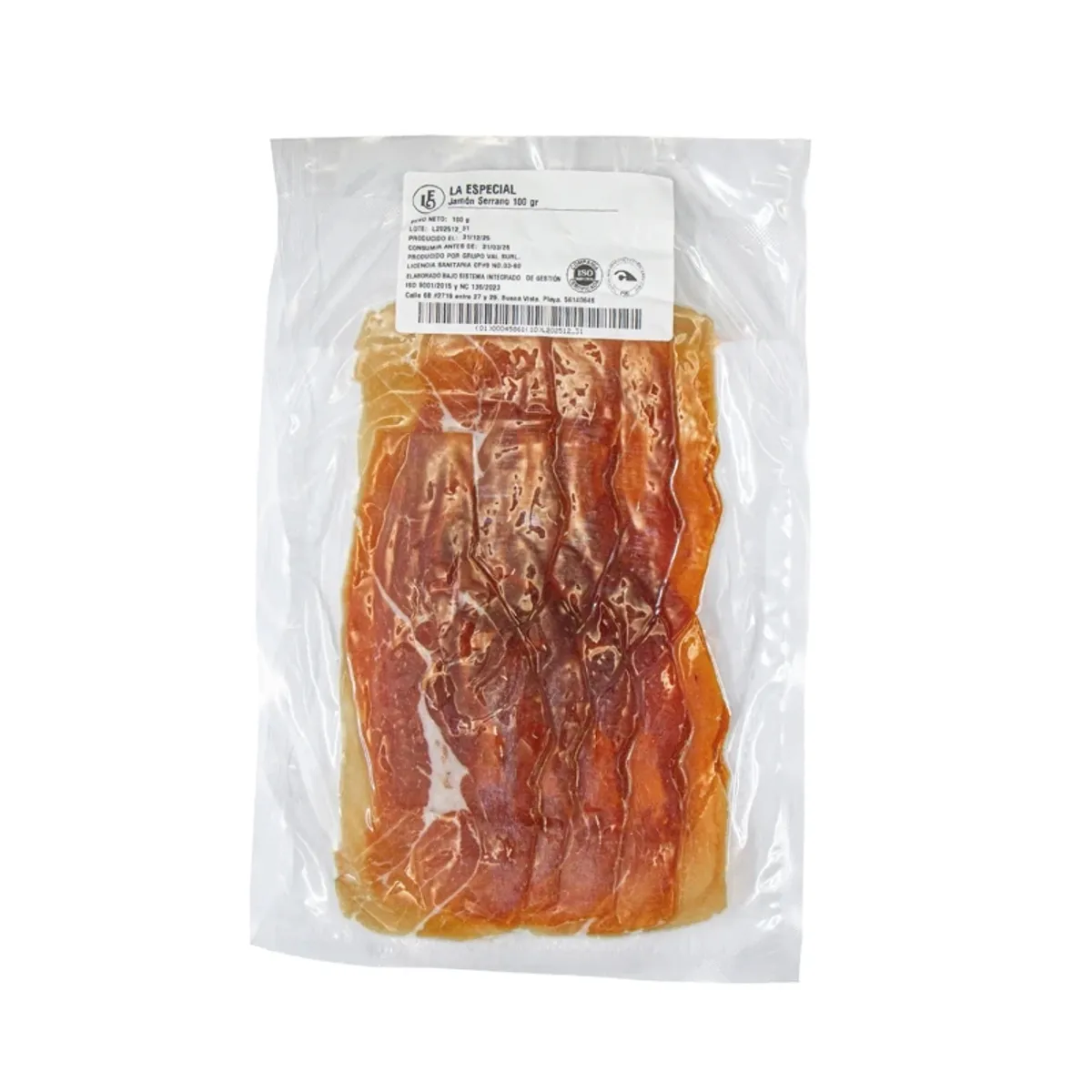 Jamón Serrano, 100 g, La Especial