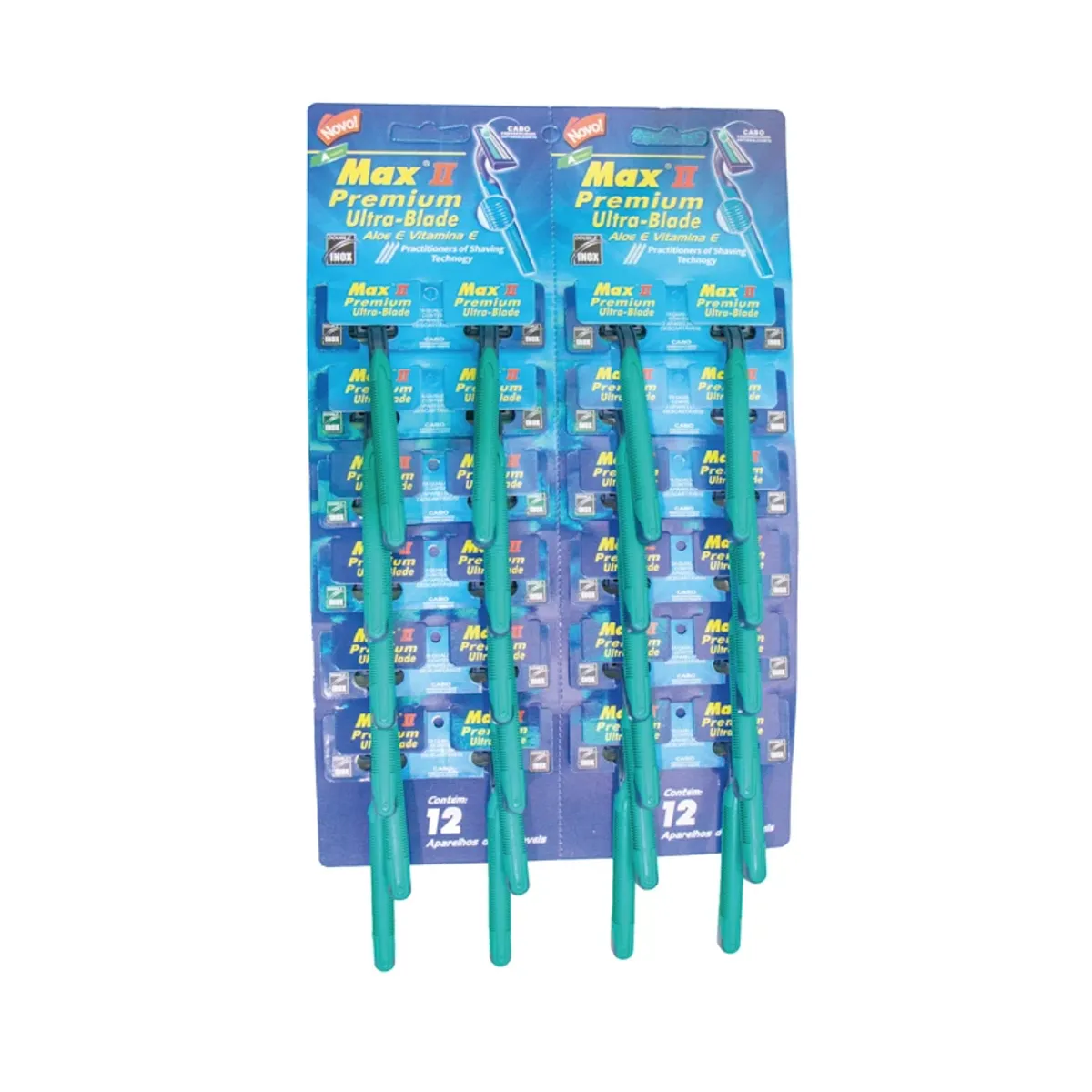 Set de máquinas de afeitar desechables, color azul, 24 u, Ultra Blade