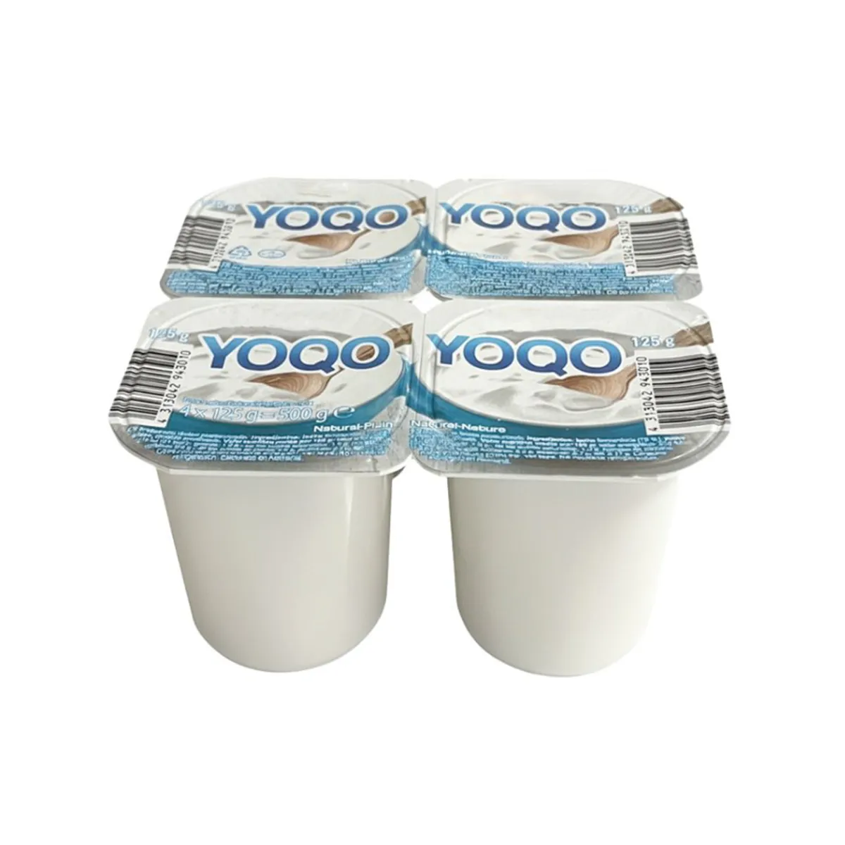 Pack yogurt, sabor natural (4 x 125 g) YOQO