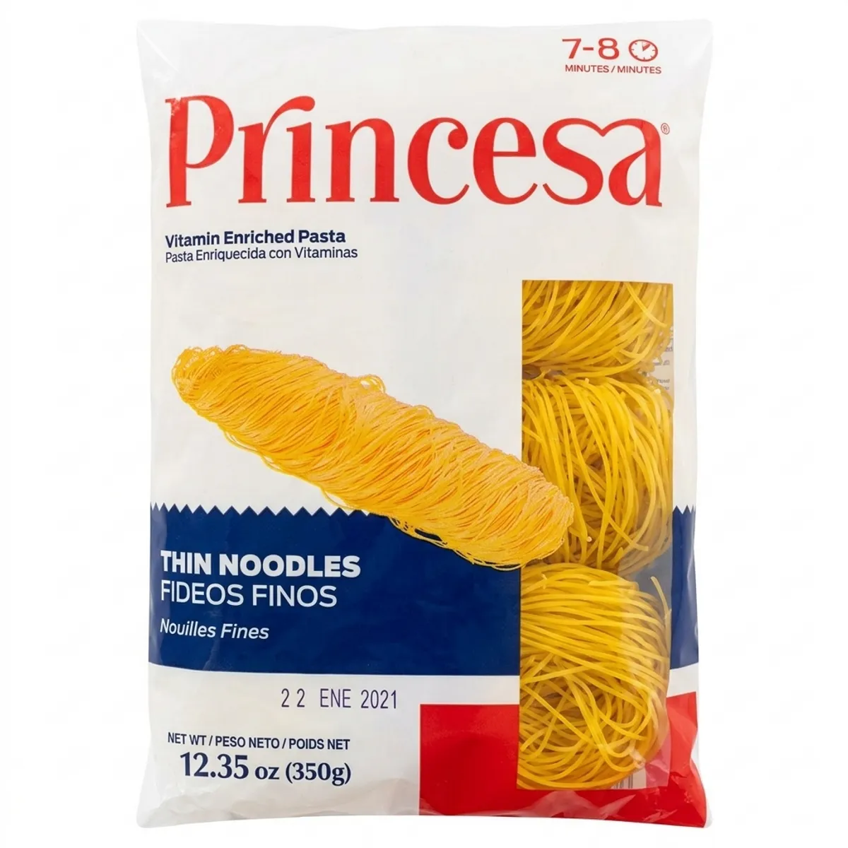 Fideos finos, 350 g, Princesa