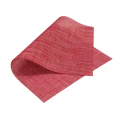 Manteles individuales, color rojo 6 u (45 cm x 30 cm) 