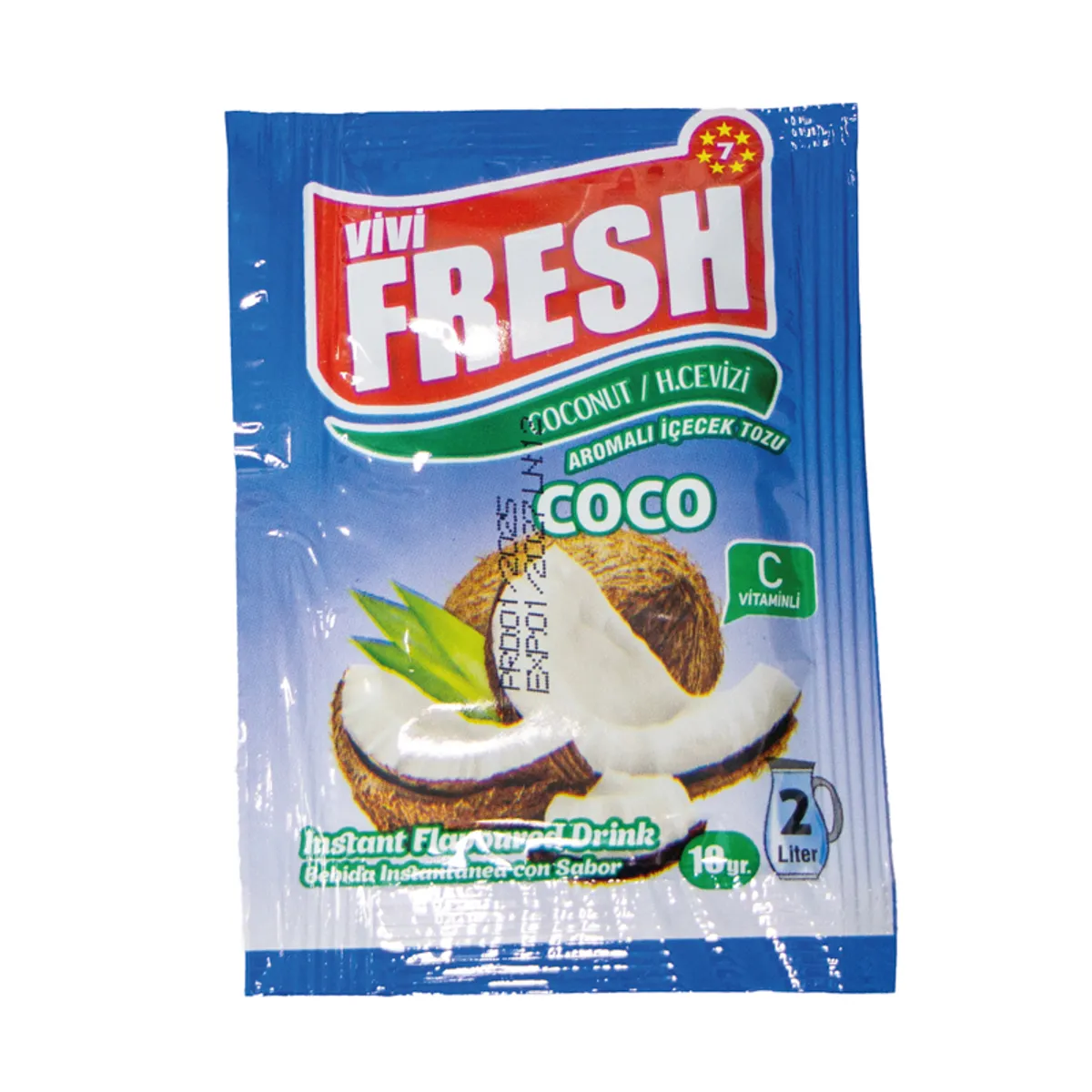 Refresco de coco en polvo, 10 g, FRESH