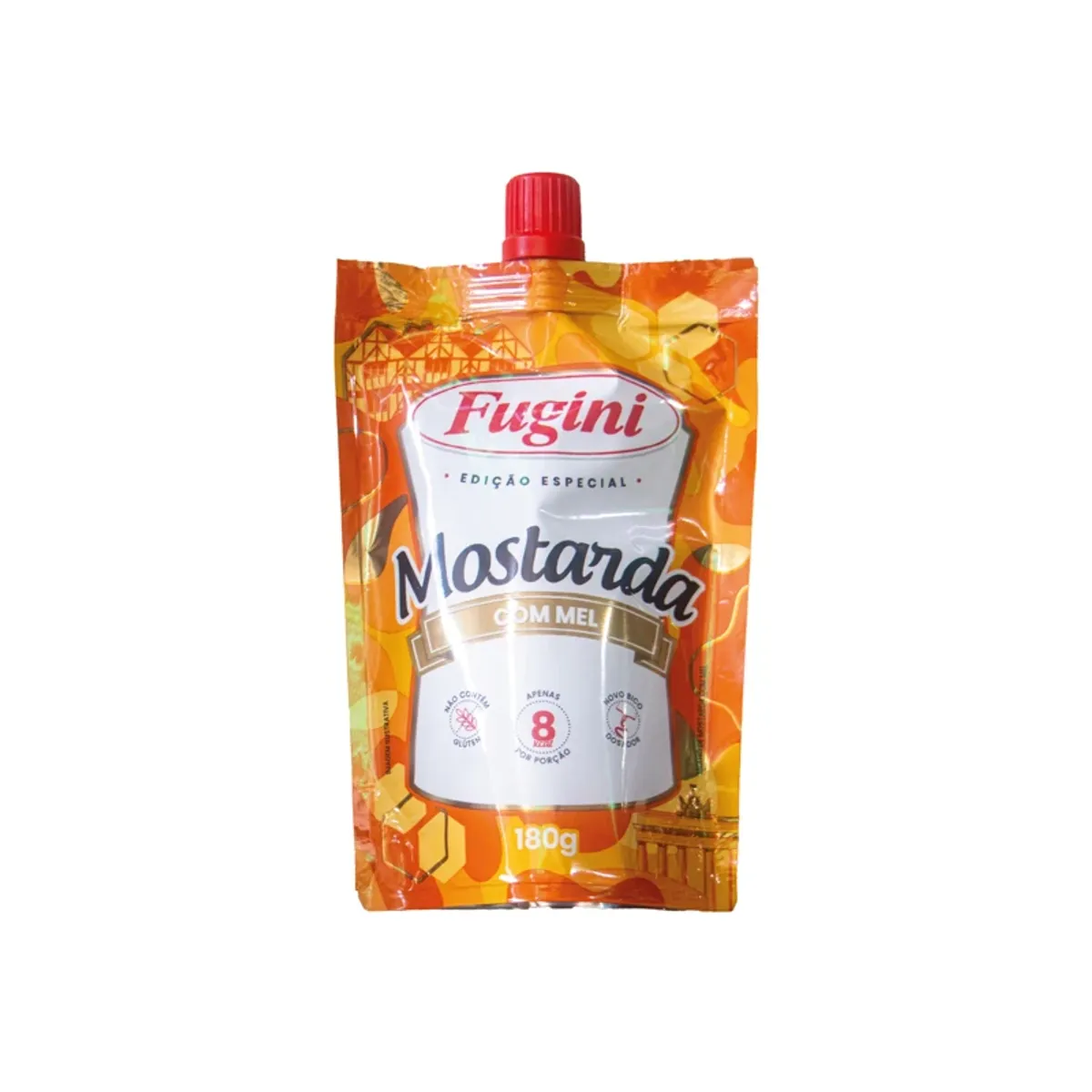 Mostaza con miel, 180 g, Fugini