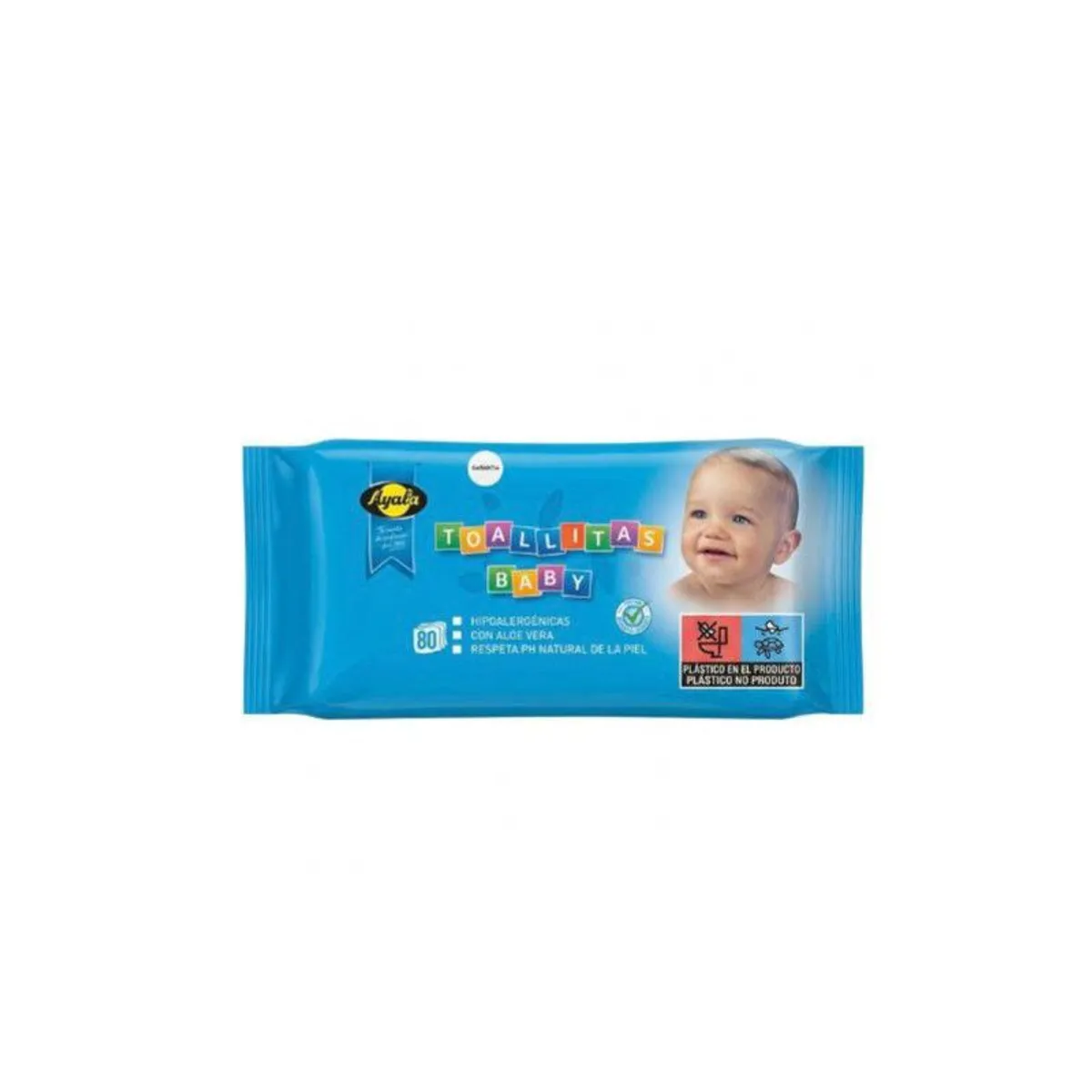 Toallitas infantiles, 80 u, Ayala