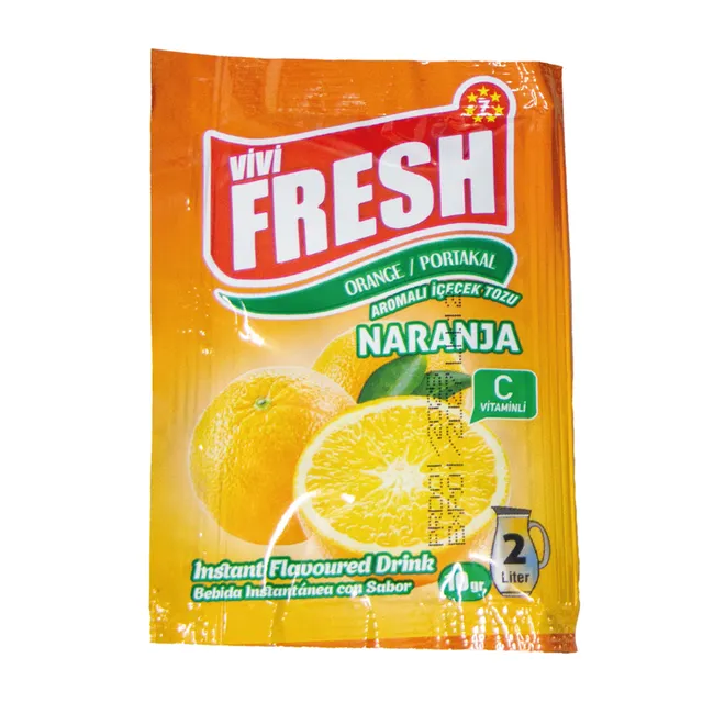 Refresco de naranja en polvo, 10 g, FRESH