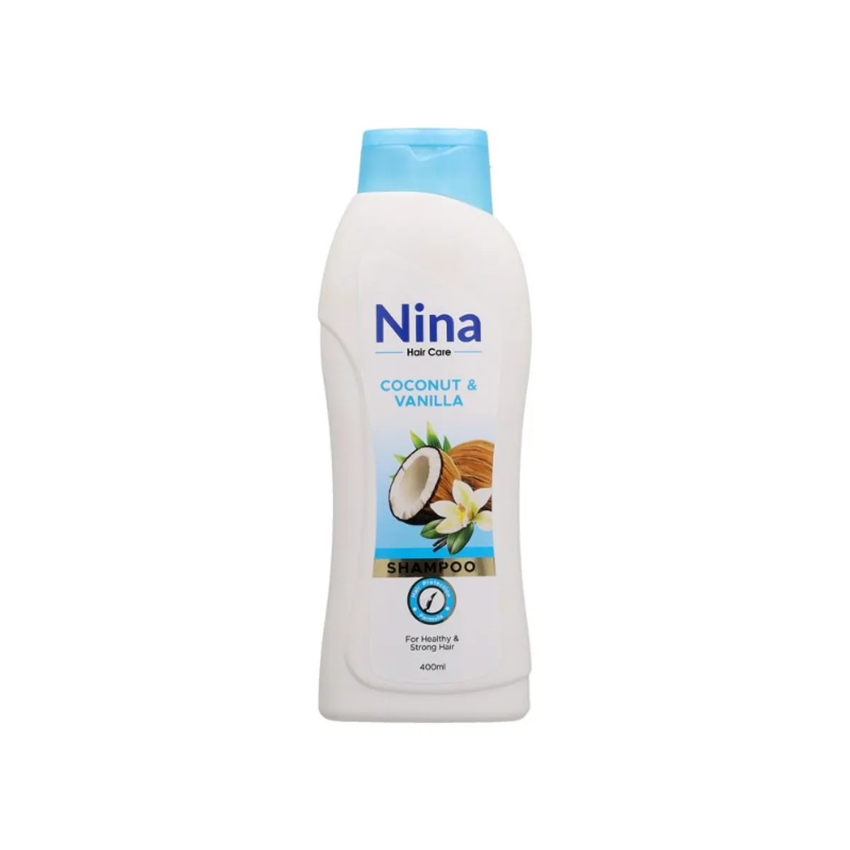 Champú de coco y vainilla, 400 ml, Nina