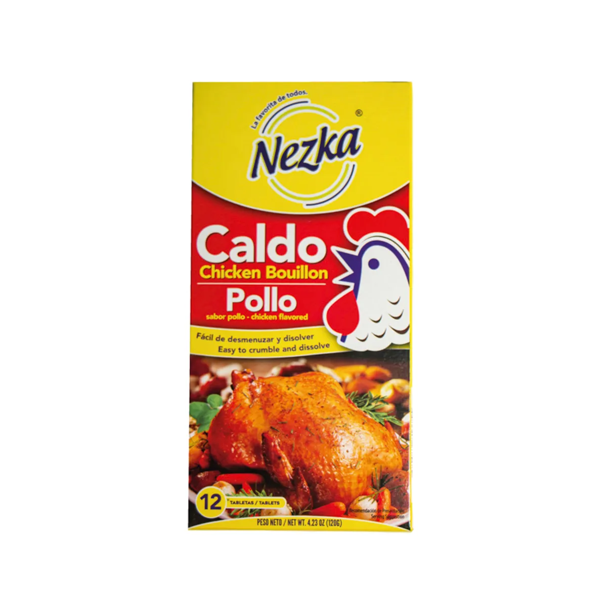 Cubitos sazonador sabor a pollo, 120 g, Nezka