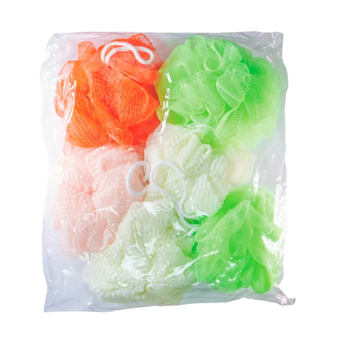 Esponjas para baño, colores varios (6 unidades)