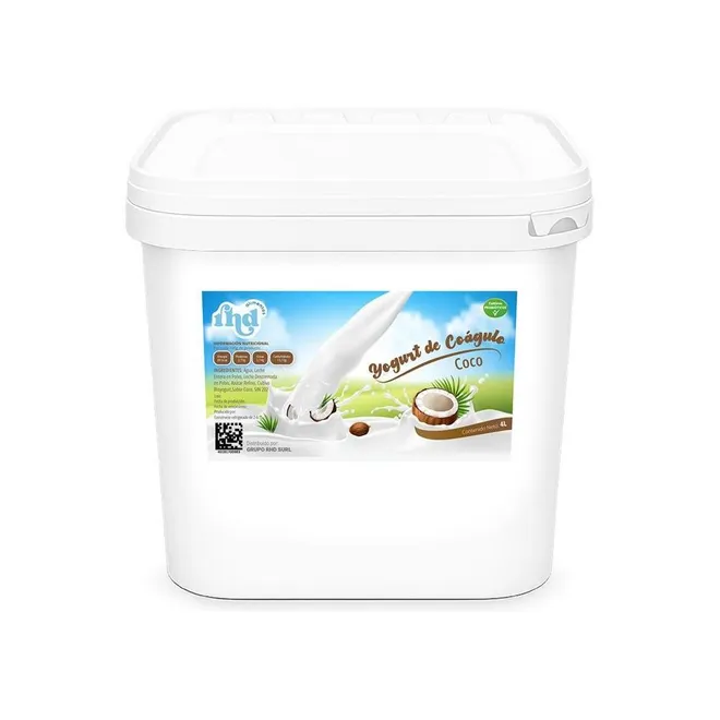 Yogurt probiótico de coágulo sabor Coco, 4 L, RHD