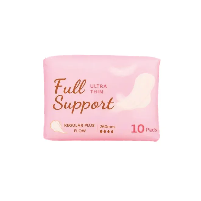 Toallas femeninas íntimas ultradelgadas con alas, 10 u, Full Support