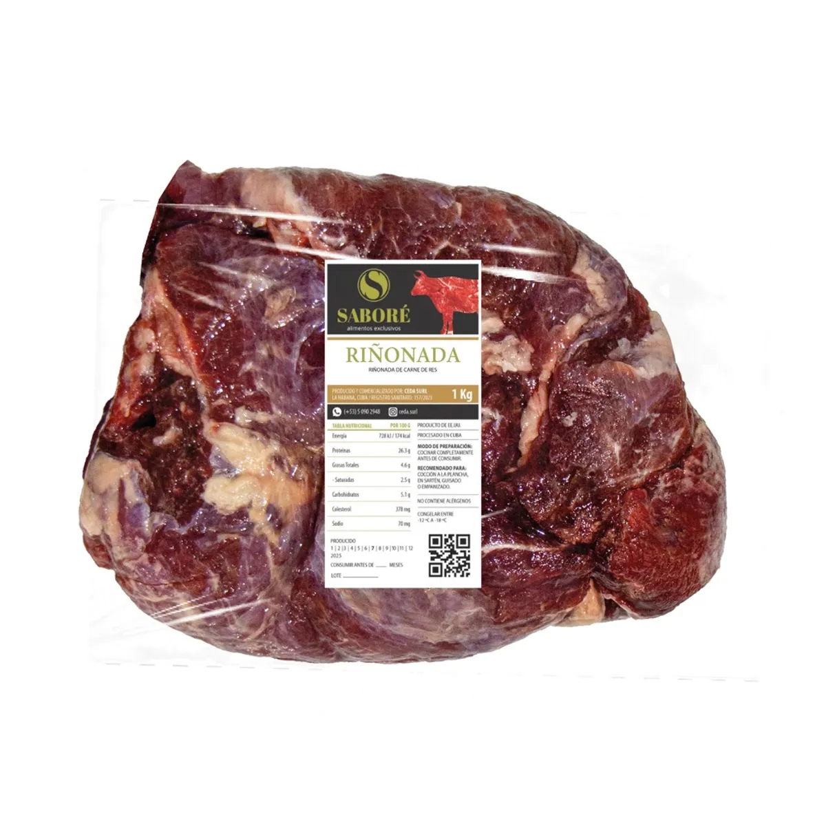 Riñonada de res, 1 kg, Saboré
