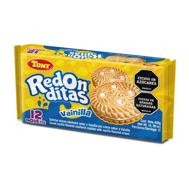 Galleta Dulce cremada vainilla, 408 g (12 u) Redonditas