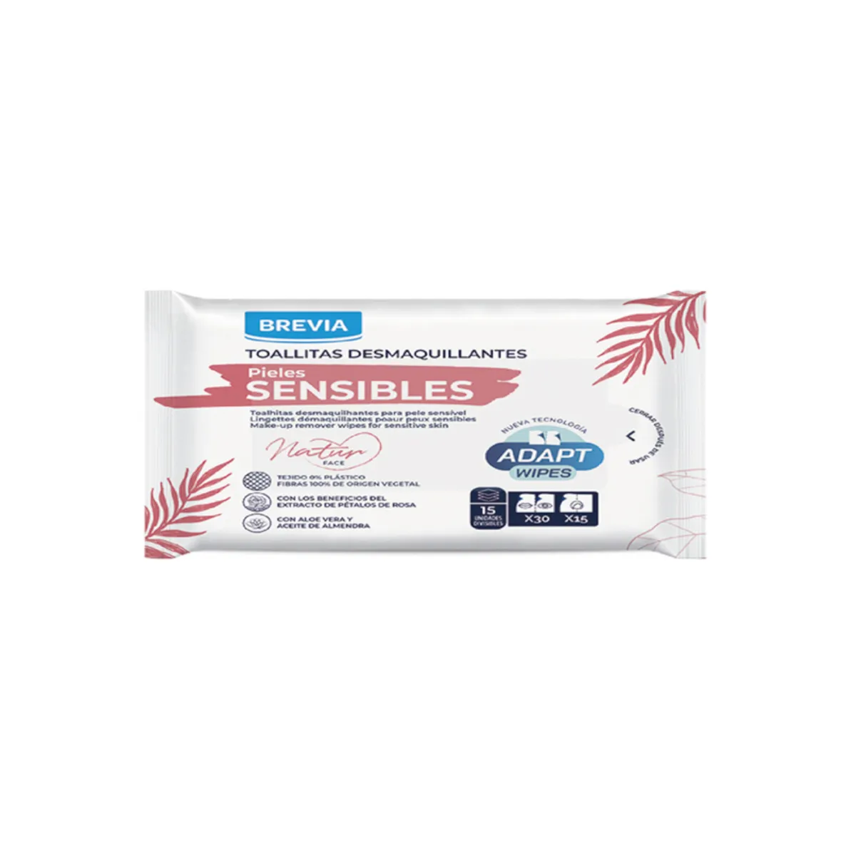 Toallitas desmaquillantes para pieles sensibles (15u-rinden 30)