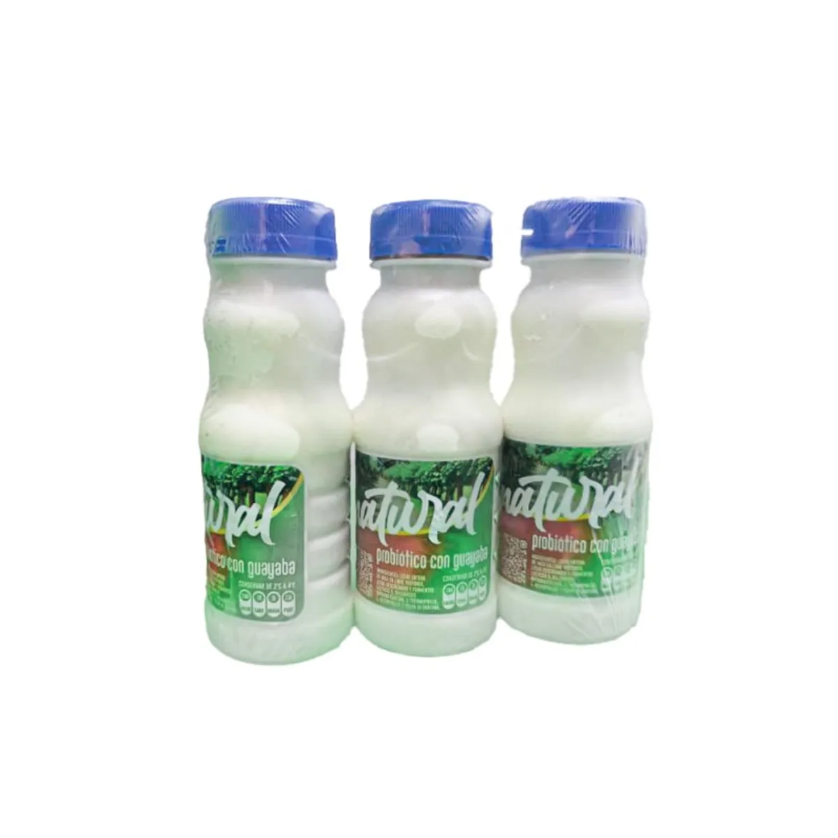 Yogurt probiótico, sabor guayaba (3 x 250 ml) Santa Ana