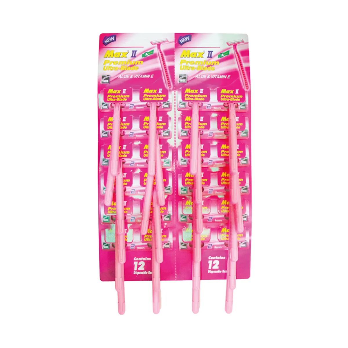 Set de máquinas de afeitar desechables, color rosado, 24 u, Ultra Blade