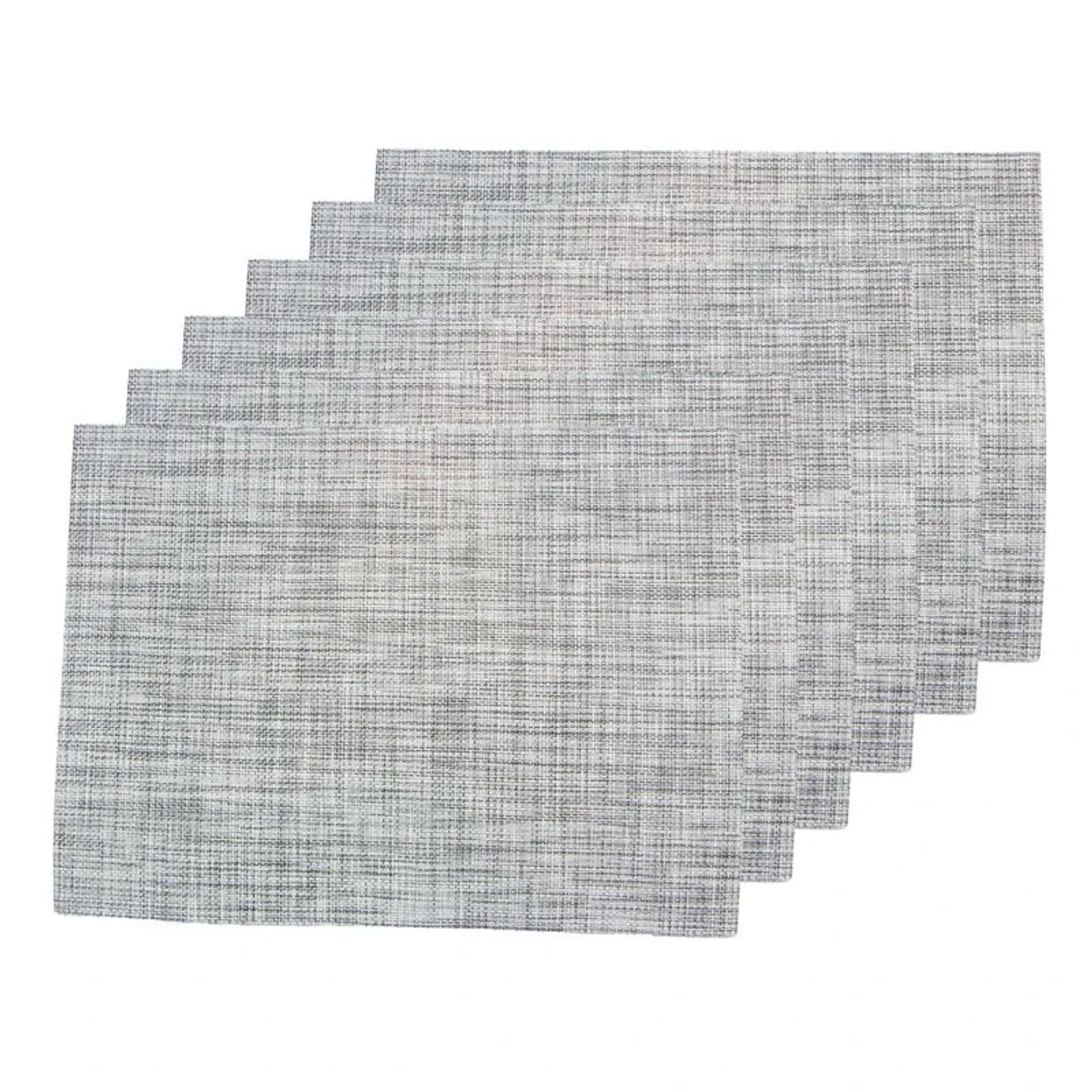 Manteles individuales, color gris claro 6 u (45 cm x 30 cm) 