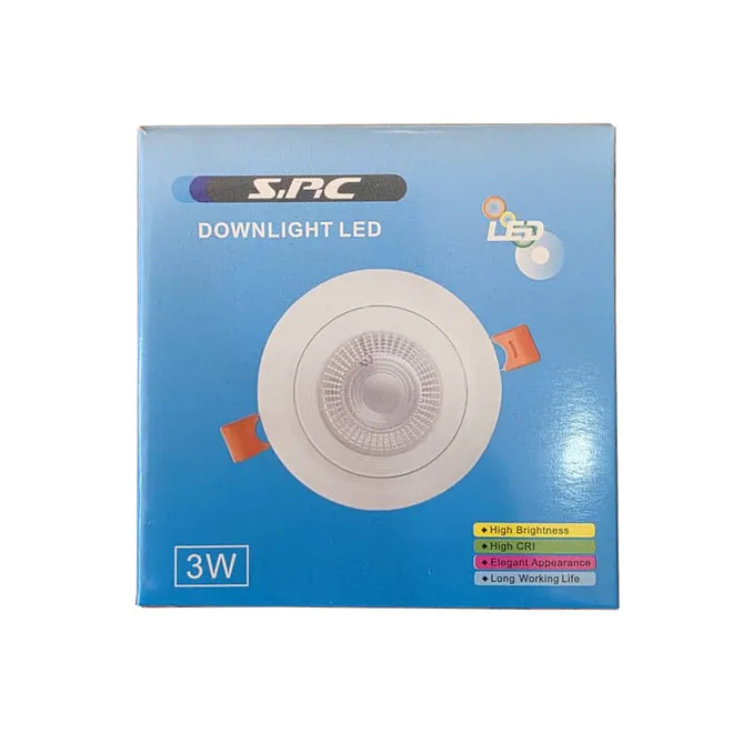 Lámpara LED animada de 3 W para empotrar (dicroica) SPC