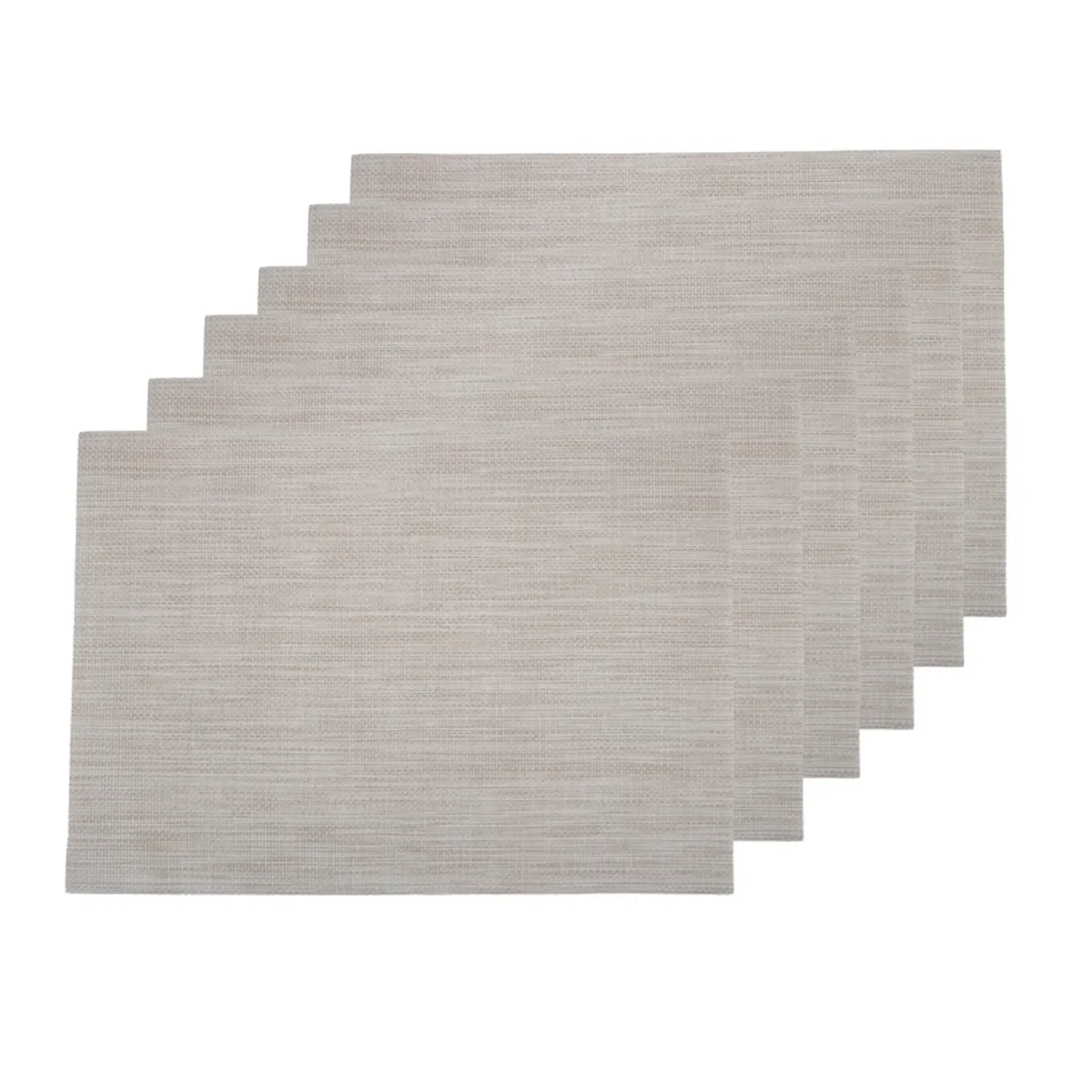 Manteles individuales, color beige 6 u (45 cm x 30 cm) 