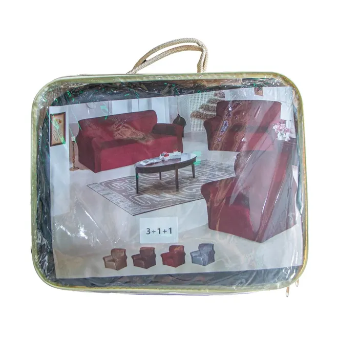 Juego de forro para muebles color gris oscuro, 5 plazas