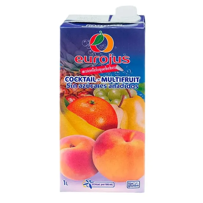 Jugo de coctel de frutas, 1 L, Eurojus