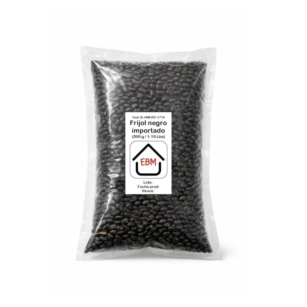 Frijol negro importado, 500 g, EBM