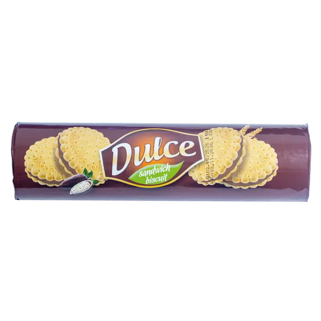 Galletas sándwich biscuit con crema de cacao, 150 g, Dulce