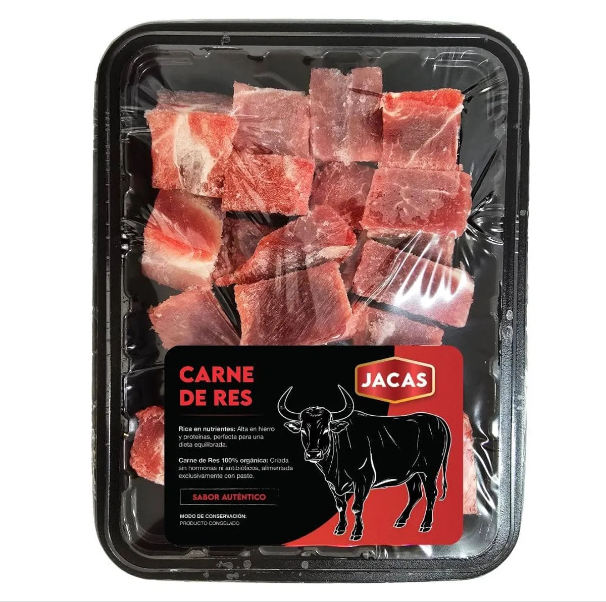 Carne de res troceada, 500 g, Jacas
