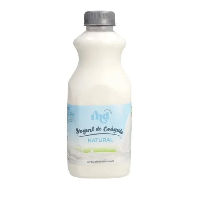 Yogurt probiótico de coágulo Natural, 1 L, RHD