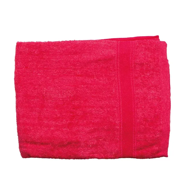 Toalla de algodón, color rojo (140 x 70cm)