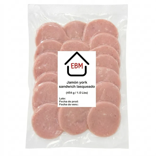 Jamón york sándwich lasqueado, 454 g, EBM