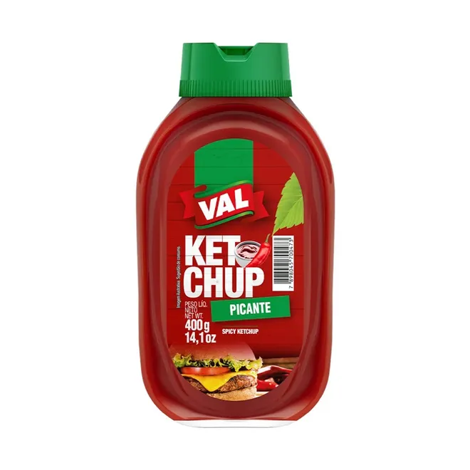 Ketchup picante pet bottle, 14.1 oz, Val