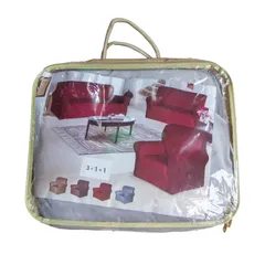 Juego de forro para muebles color gris claro, 5 plazas