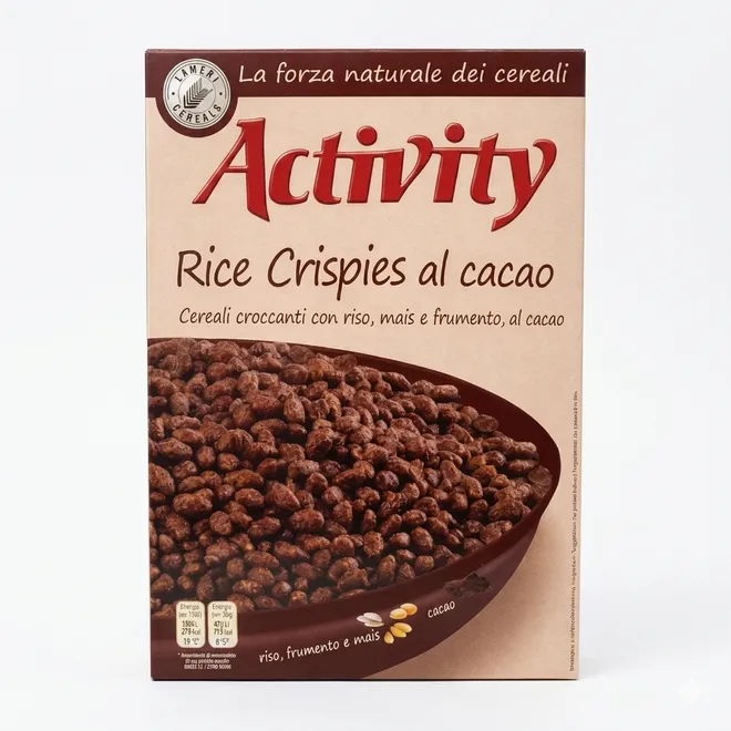 Cereal crujiente con arroz, maíz, trigo y cacao, 375 g, Activity