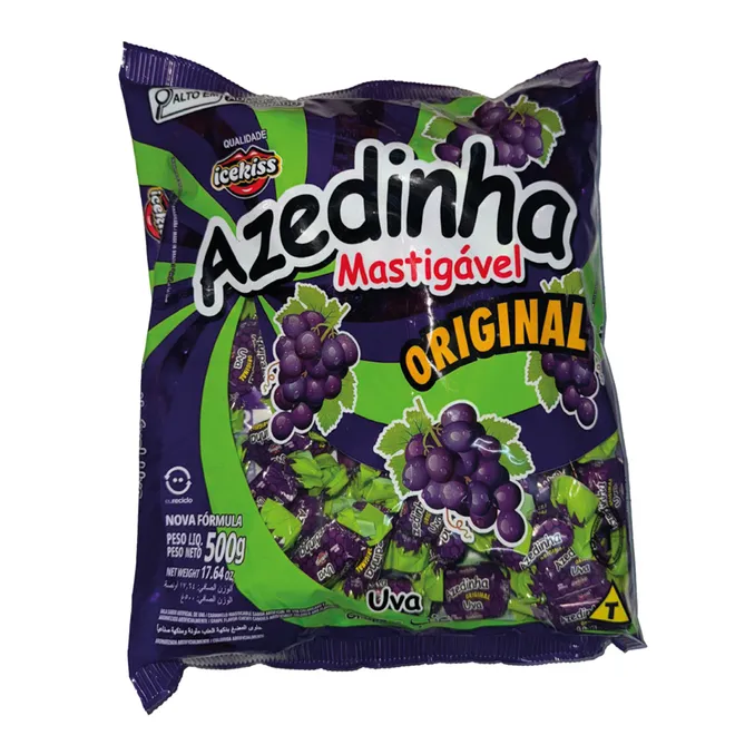 Caramelo suave sabor Uva, Azedinha, 500 g