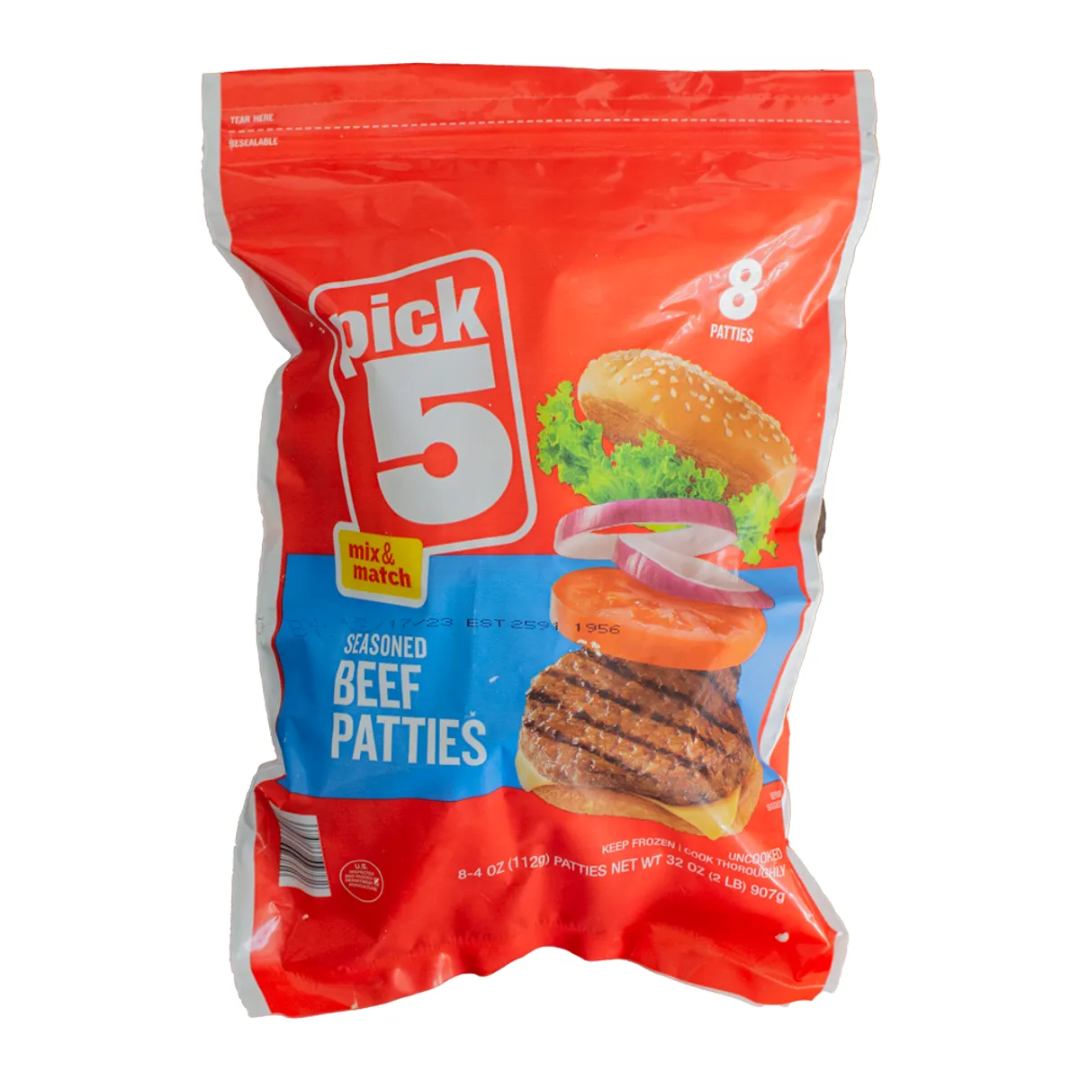 Hamburguesa de res, 2 lb