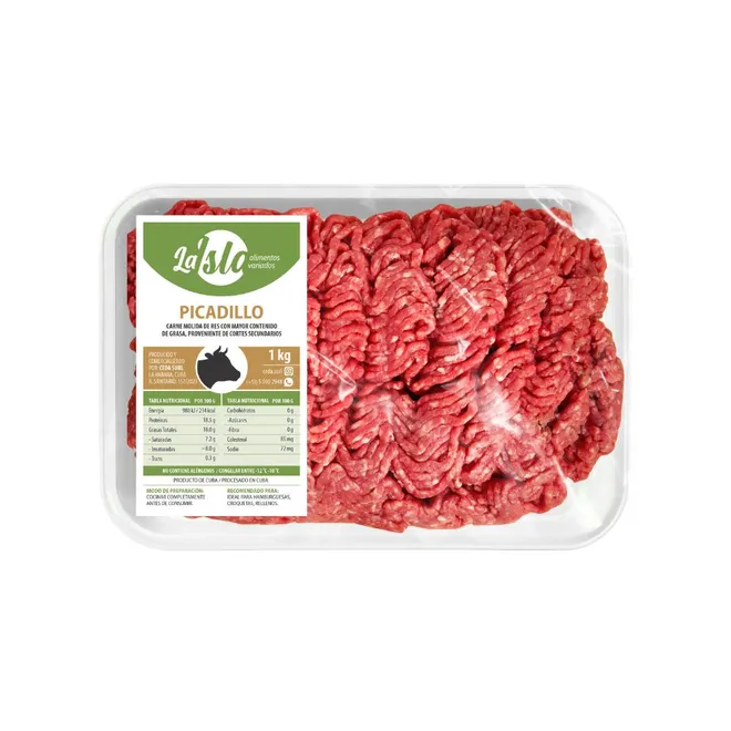  Carne de res de segunda molida, 1kg, La isla