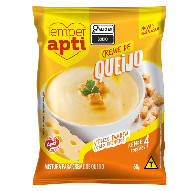 Crema de queso, 68 g, Apti
