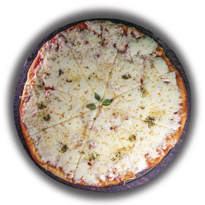 Pizza con queso