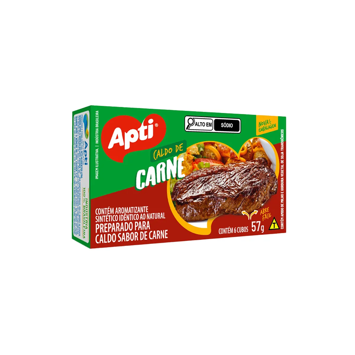 Caldito de Res, caja 6 unidades 57g, Apti