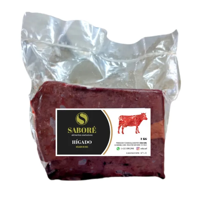 Hígado de res, 2 kg, Saboré