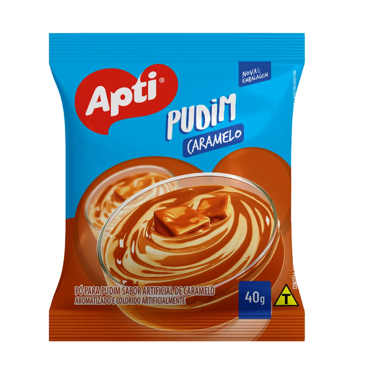 Natilla-budín de caramelo, 40 g, Apti