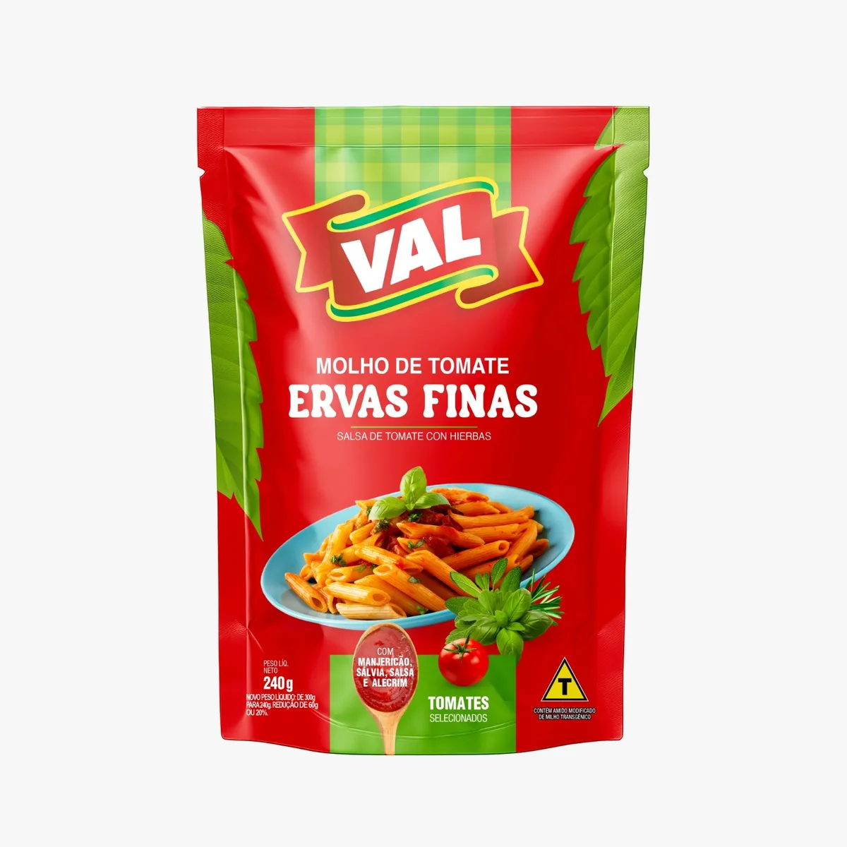 Salsa de tomate Hierbas Finas, 240 g, VAL