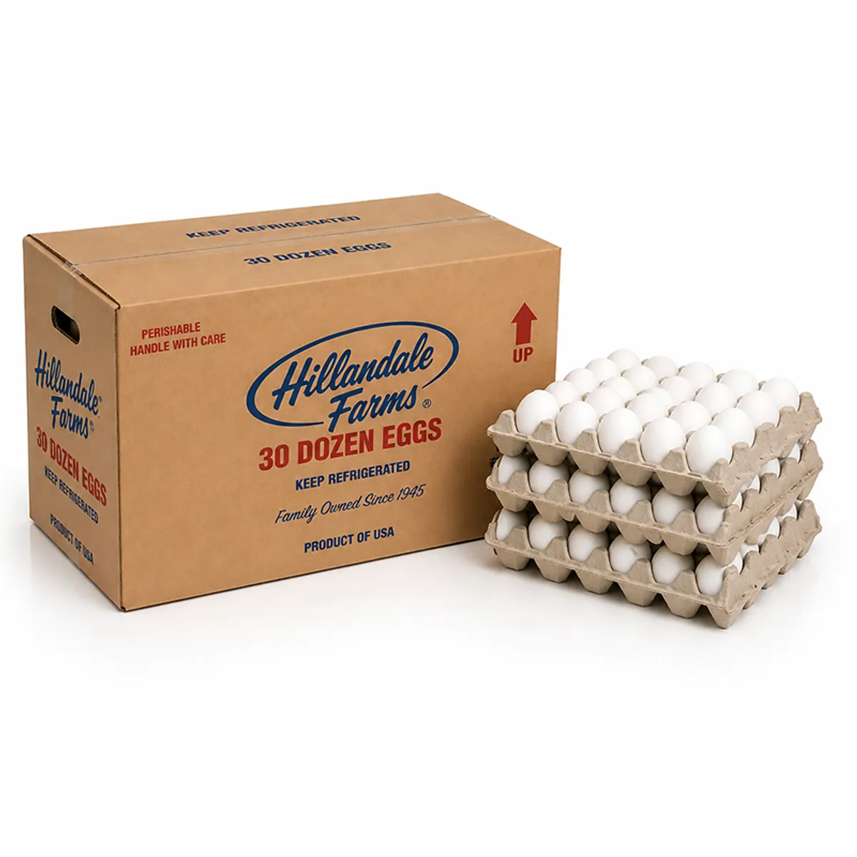 Caja de cartones de huevos (12 cartones de 30 huevos)