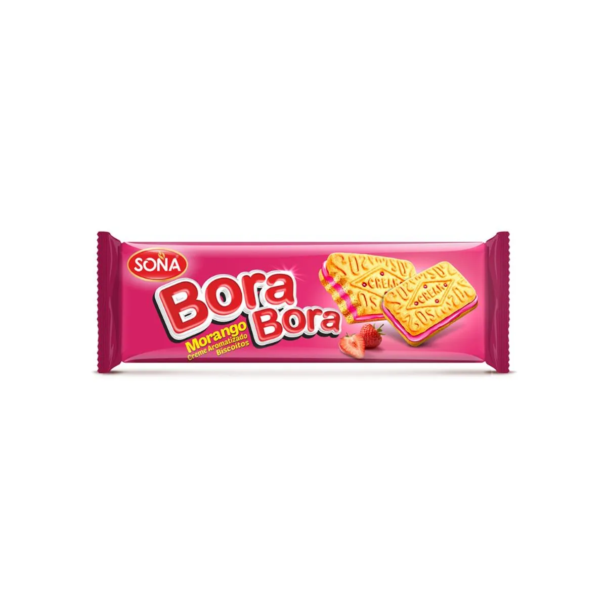 Galletas Bora Bora con crema de fresa, 78 g, HollandPark